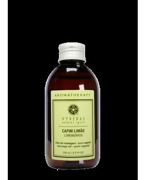 Óleo de Massagem Capim Limão - Vyvedas - Frasco com 250ml - Mundo dos Óleos