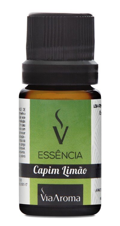 Essência de Capim Limão - Via Aroma - Frasco com 10ml - Mundo dos Óleos