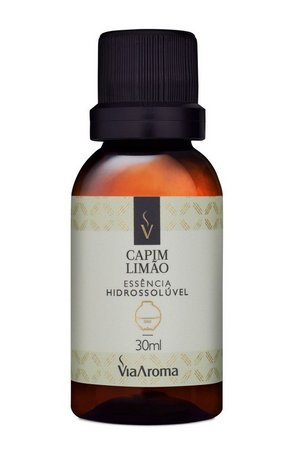 Essência Hidrossolúvel de Capim Limão - Via Aroma - Frasco com 30ml - Mundo dos Óleos