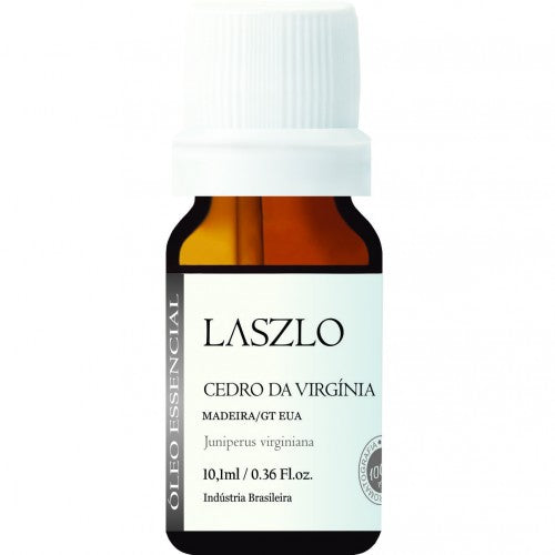 Óleo Essencial de Cedro da Virgínia Madeira (Gt Eua) - Laszlo - Frasco com 10ml - Mundo dos Óleos