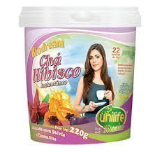 Chá Hibisco Solúvel (Stévia e Taumatina) - Unilife - Frasco com 220g - Mundo dos Óleos