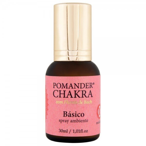 Pomander Chakra Básico - Spray - Monas - Frasco com 30ml - Mundo dos Óleos