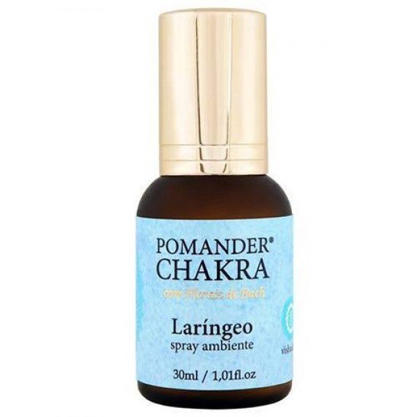 Pomander Chakra Laríngeo - Spray - Monas - Frasco com 30ml - Mundo dos Óleos