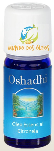 Óleo Essencial Orgânico de Citronela - Oshadhi - Frasco com 5ml - Mundo dos Óleos