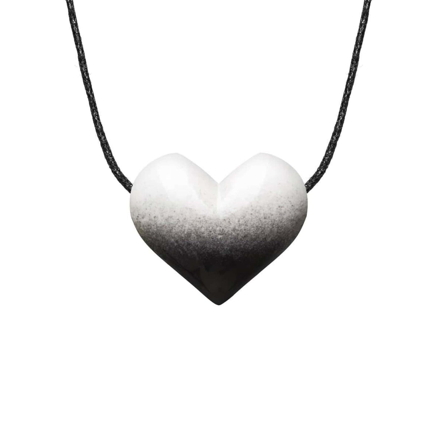 Colar Aromático Coleção Degradê - Coração Black N' White - Ortega - Mundo dos Óleos