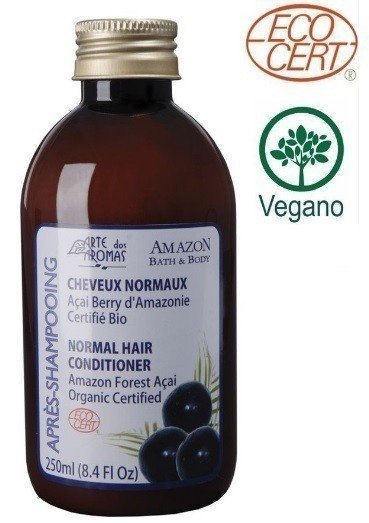 Condicionador Orgânico Açaí ECOCERT - Arte dos Aromas - Frasco com 250ml - Mundo dos Óleos