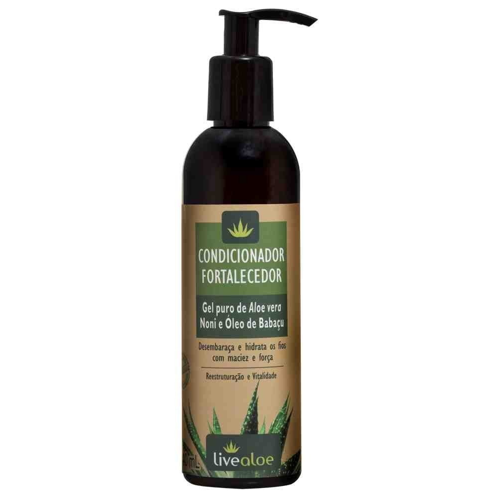 Condicionador Fortalecedor - LiveAloe - Frasco com 240ml - Mundo dos Óleos