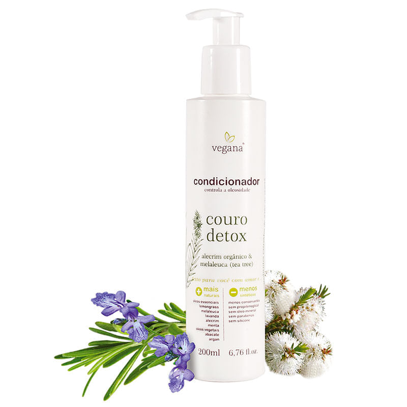 Condicionador Couro Detox Tea Tree - WNF - Frasco com 200ml - Mundo dos Óleos