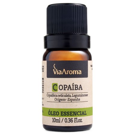 Óleo Essencial de Copaíba - Via Aroma - Frasco com 10ml - Mundo dos Óleos
