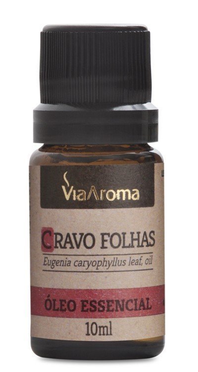 Óleo Essencial de Cravo Folhas - Via Aroma - Frasco com 10ml - Mundo dos Óleos