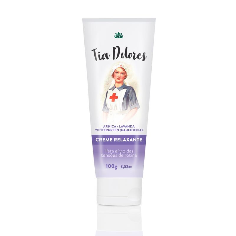 Tia Dolores Creme Relaxante - WNF - Frasco com 100g - Mundo dos Óleos