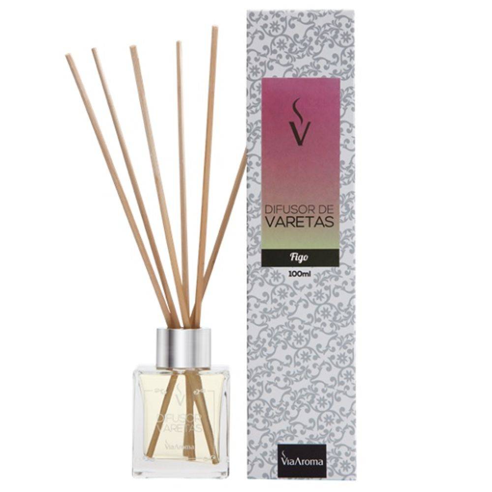 Difusor de Varetas Figo - Via Aroma - 100ML - Mundo dos Óleos