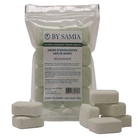 Drops Efervescentes - Revigorantes - By Samia - 10 unidades - Mundo dos Óleos