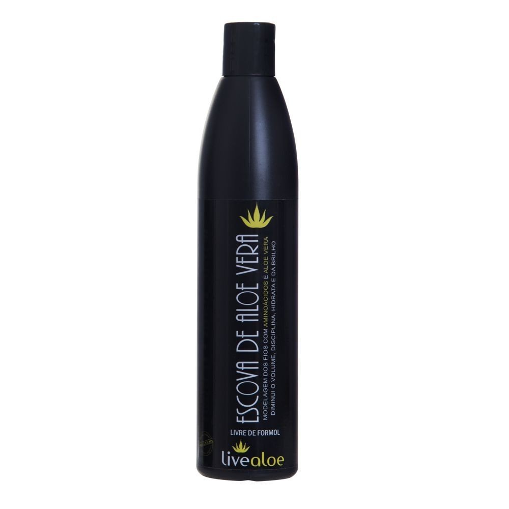 Escova de Aloe Vera - LiveAloe - Frasco com 500ml - Mundo dos Óleos