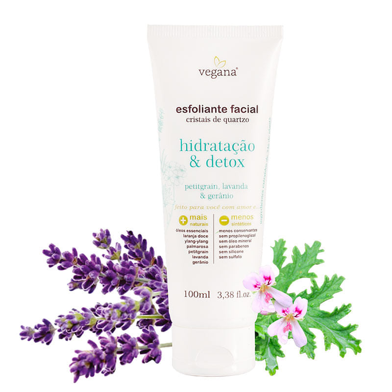 Esfoliante Facial Hidratação e Detox - WNF - Frasco com 100ml - Mundo dos Óleos