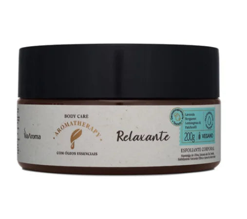 Esfoliante Corporal Relaxante - Via Aroma - Frasco com 200g - Mundo dos Óleos
