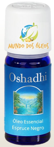Óleo Essencial Orgânico de Espruce Negro - Oshadhi - Frasco com 5ml - Mundo dos Óleos