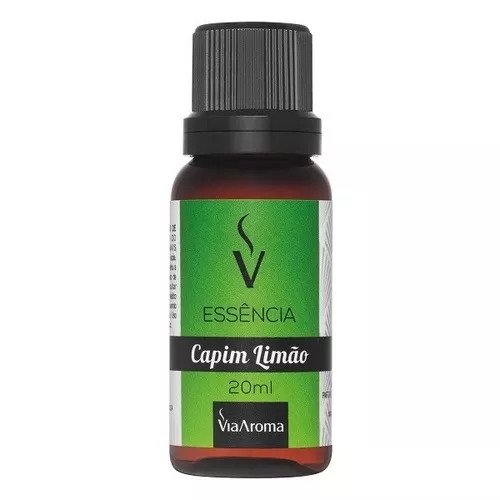 Essência de Capim Limão - Via Aroma - Frasco com 20ml - Mundo dos Óleos