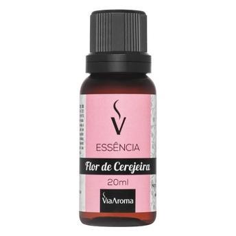 Essência de Flor de Cerejeira - Via Aroma - Frasco com 20ml - Mundo dos Óleos