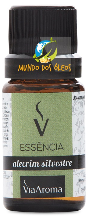 Essência de Alecrim Silvestre - Via Aroma - Frasco com 10ml - Mundo dos Óleos