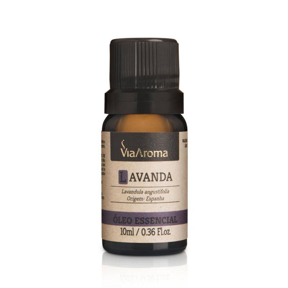 Óleo Essencial de Lavanda - Via Aroma - Frasco com 10ml - Mundo dos Óleos