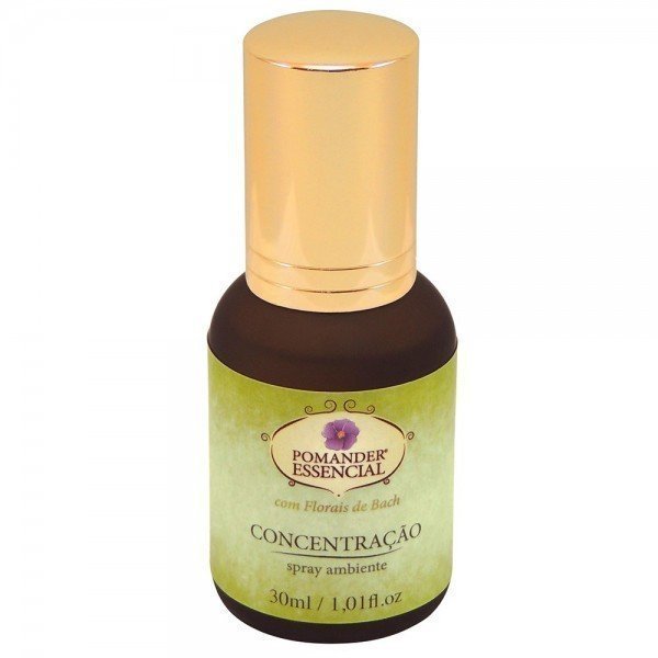 Pomander Essencial Concentração - Spray - Monas - Frasco com 30ml - Mundo dos Óleos