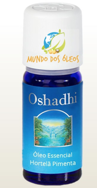Óleo Essencial Orgânico de Hortelã Pimenta - Oshadhi - Frasco com 5ml - Mundo dos Óleos