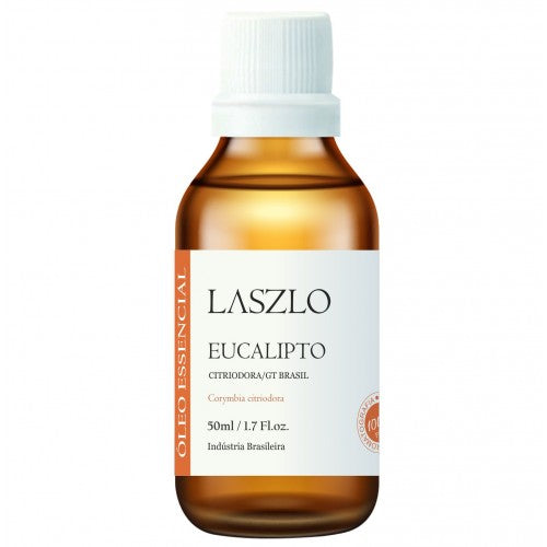 Óleo Essencial de Eucalipto Citriodora (E. Limão) - Laszlo - Frasco com 50ml - Mundo dos Óleos