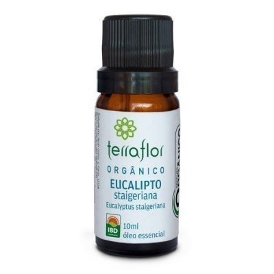 Óleo Essencial de Eucalipto Staigeriana Orgânico - Terra Flor - Frasco com 10ml - Mundo dos Óleos