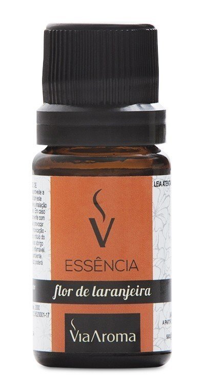 Essência de Flor de Laranjeira - Via Aroma - Frasco com 10ml - Mundo dos Óleos