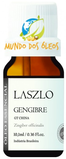 Óleo Essencial de Gengibre - Laszlo - Frasco com 10ml - Mundo dos Óleos