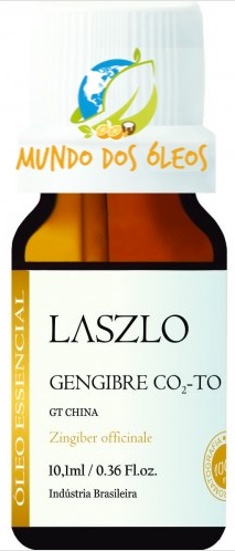 Óleo Essencial de Gengibre (Co2-To) - Laszlo - Frasco com 10ml - Mundo dos Óleos