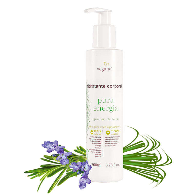 Hidratante Corporal Pura Energia - WNF - Frasco com 200ml - Mundo dos Óleos