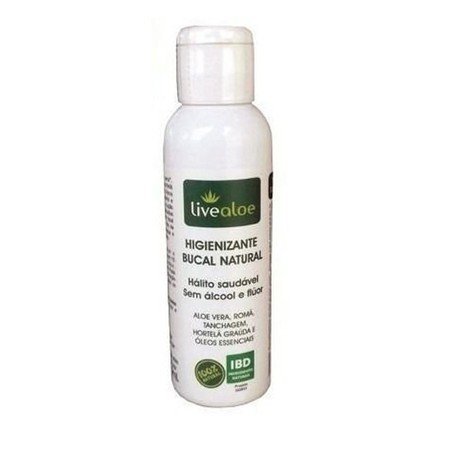 Higienizante Bucal Natural - LiveAloe - Frasco com 60ml - Mundo dos Óleos