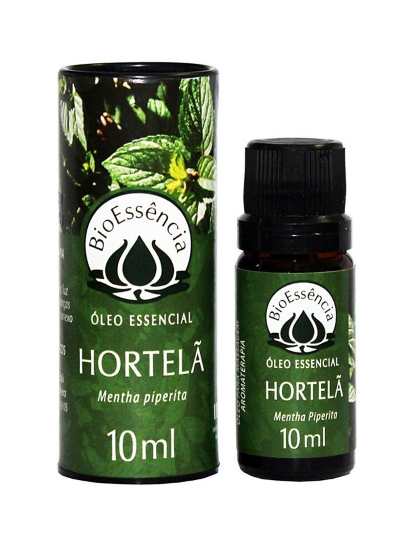 Óleo Essencial de Hortelã Pimenta - BioEssência - Frasco com 10ml - Mundo dos Óleos