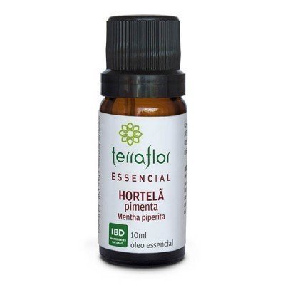 Óleo Essencial de Hortelã Pimenta - Terra Flor - Frasco com 10ml - Mundo dos Óleos