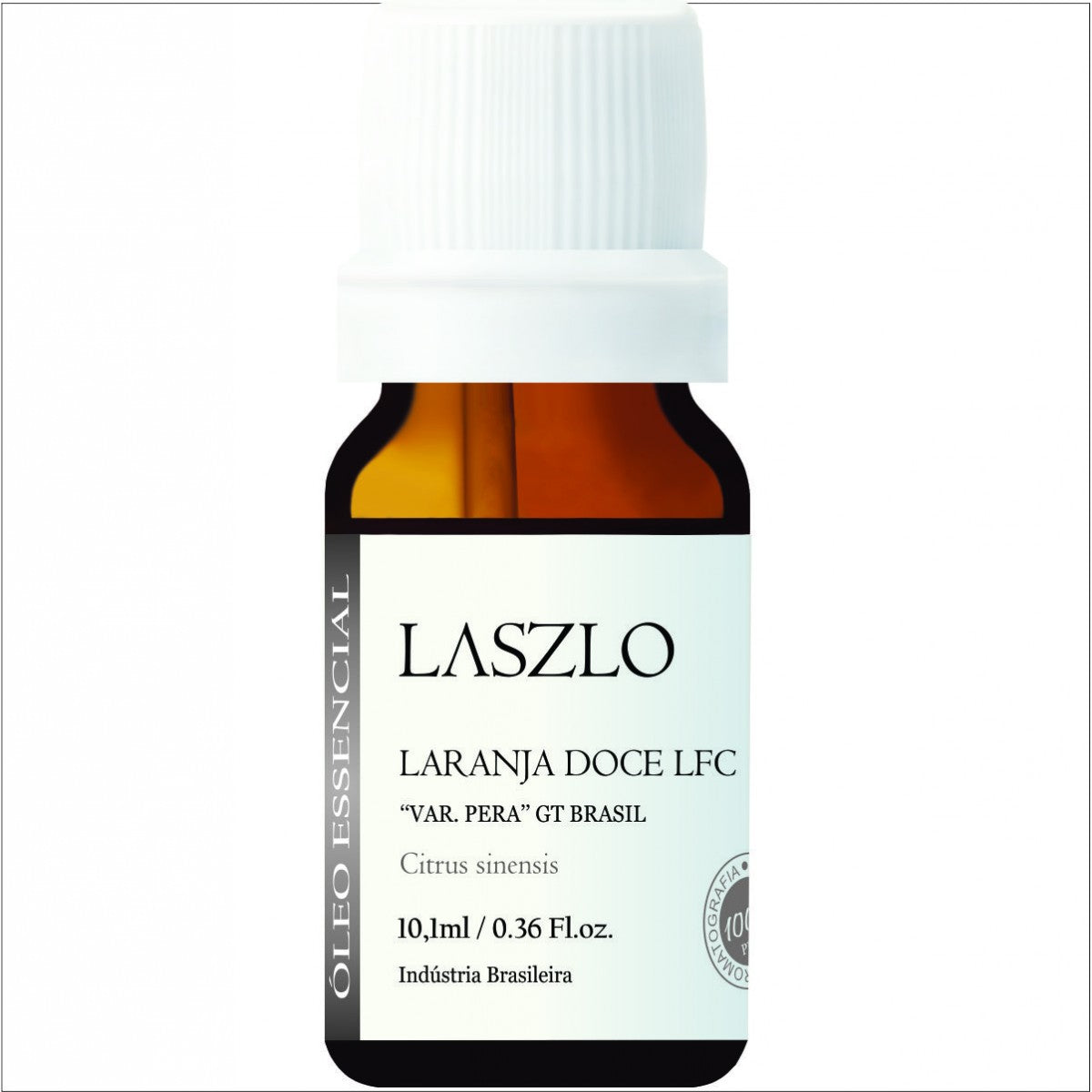 Óleo Essencial de Laranja Pêra (Doce) LFC (Dest) Gt Brasil - Laszlo - Frasco com 10ml - Mundo dos Óleos