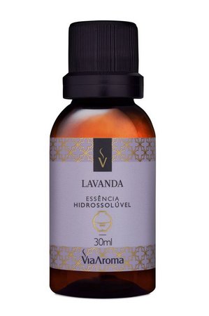 Essência Hidrossolúvel de Lavanda - Via Aroma - Frasco com 30ml - Mundo dos Óleos