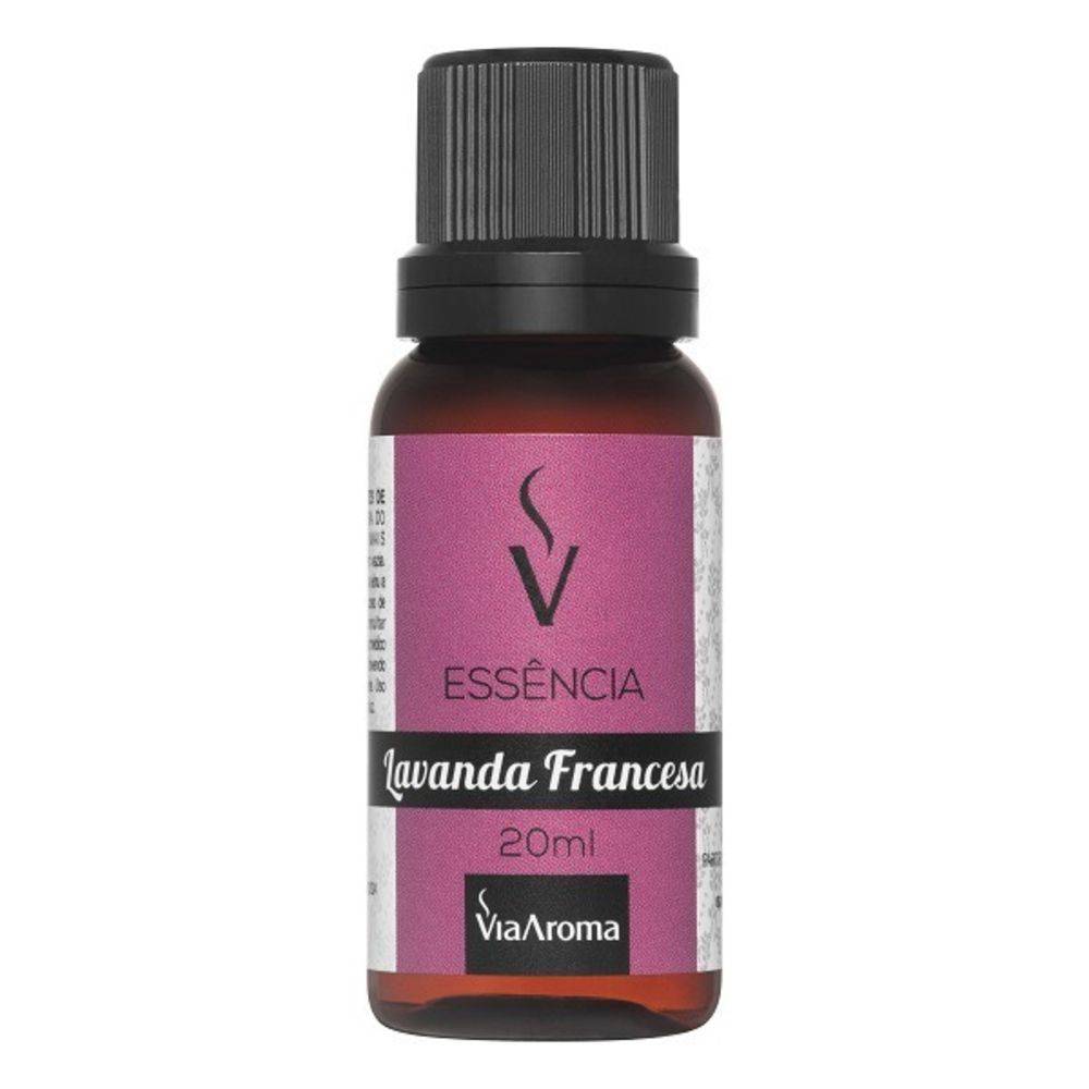 Essência de Lavanda Francesa - Via Aroma - Frasco com 20ml - Mundo dos Óleos