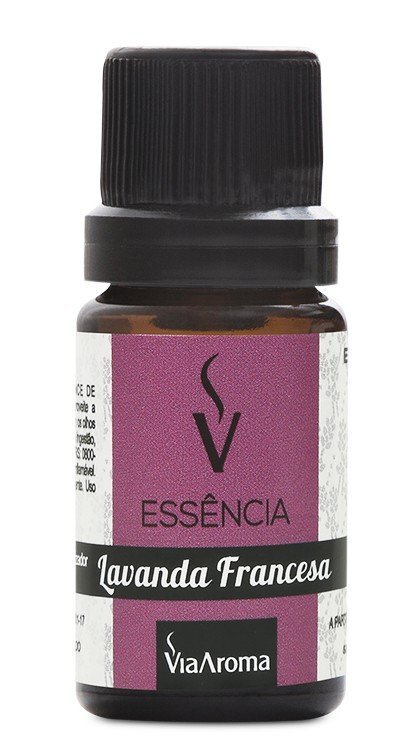 Essência de Lavanda Francesa - Via Aroma - Frasco com 10ml - Mundo dos Óleos