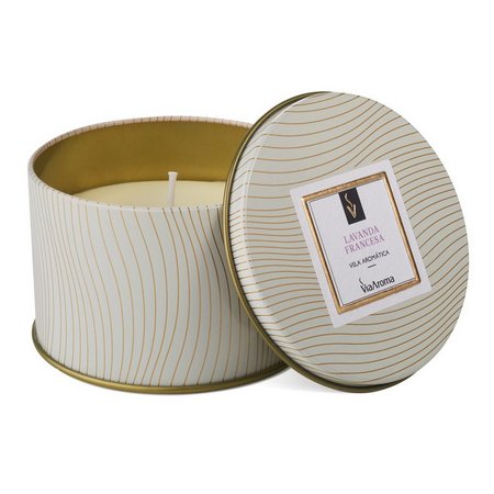 Vela Aromática - Lavanda Francesa - Via Aroma - Mundo dos Óleos