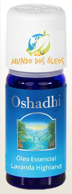 Óleo Essencial Orgânico de Lavanda (Highland) - Oshadhi - Frasco com 5ml - Mundo dos Óleos