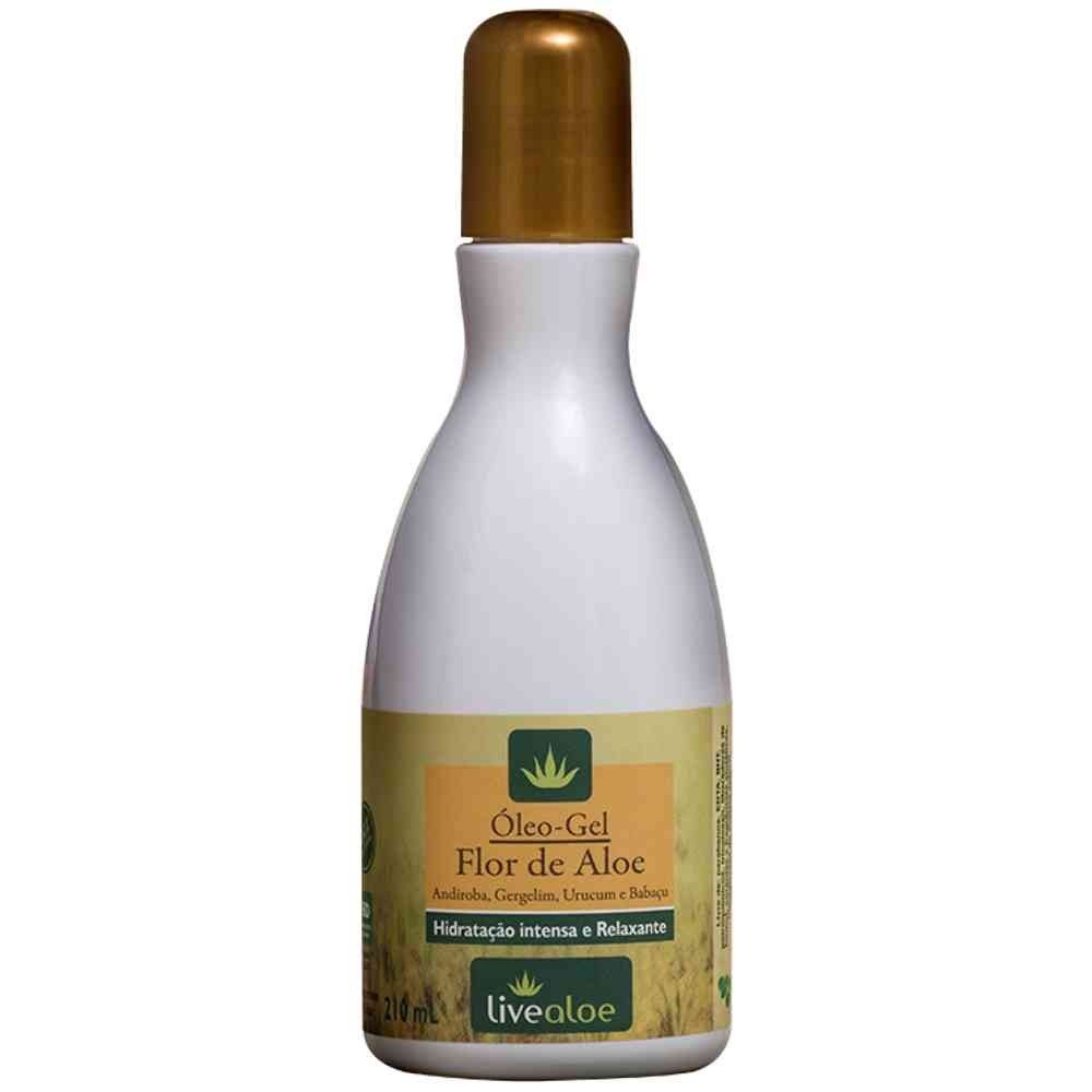 Óleo-Gel Flor de Aloe - LiveAloe - Frasco com 120ml - Mundo dos Óleos