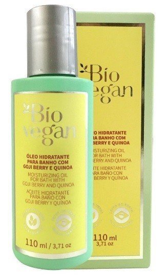 Óleo Hidratante para Banho com Goji Berry e Quinoa - Bio Vegan - Frasco com 110ml - Mundo dos Óleos