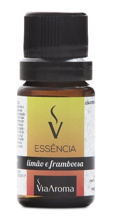 Essência de Limão e Framboesa - Via Aroma - Frasco com 10ml - Mundo dos Óleos
