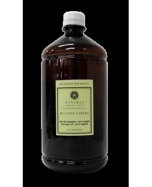 Óleo de Massagem Litsea Cubeba - Vyvedas - Frasco com 1L - Mundo dos Óleos