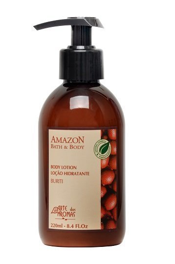 Loção Hidratante de Buriti - Arte dos Aromas - Frasco com 220ml - Mundo dos Óleos