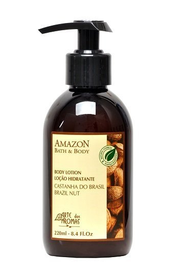 Loção Hidratante de Castanha - Arte dos Aromas - Frasco com 220ml - Mundo dos Óleos