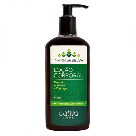 Loção Corporal Maria da Selva - Cativa - Frasco com 240ml - Mundo dos Óleos