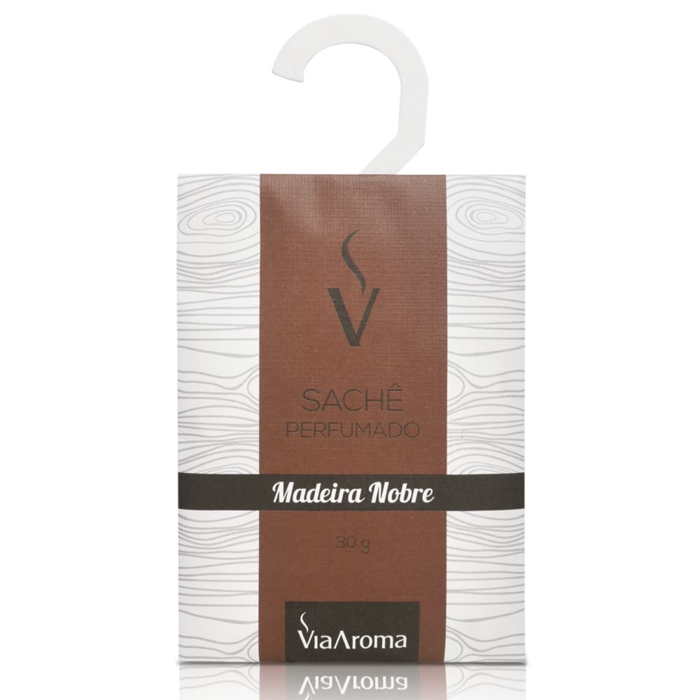 Sachê Perfumado30g - Madeira Nobre - Via Aroma - Mundo dos Óleos